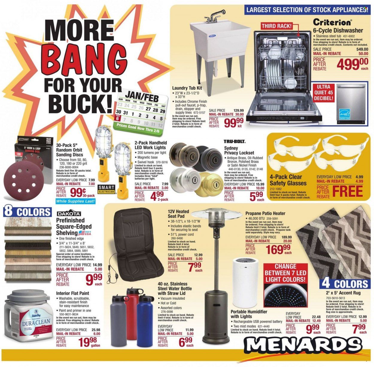 Menards Weekly Ad Flyer January 29 to February 5
