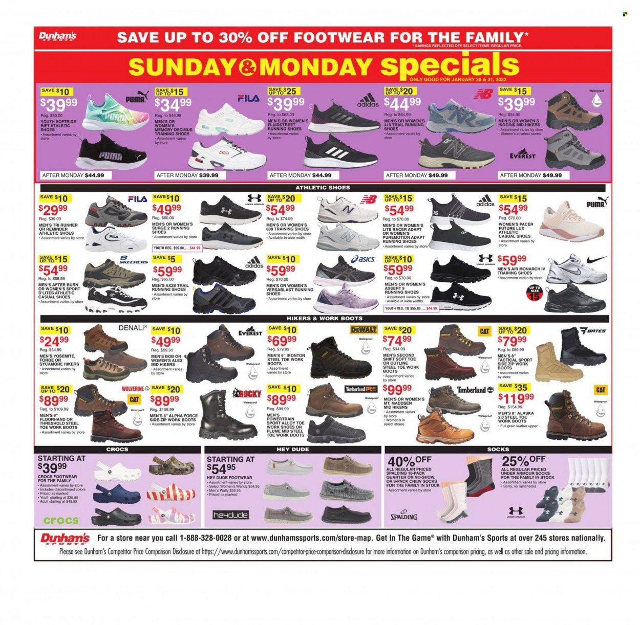 Dunham's Sports Weekly Ad Flyer January 29 to February 5
