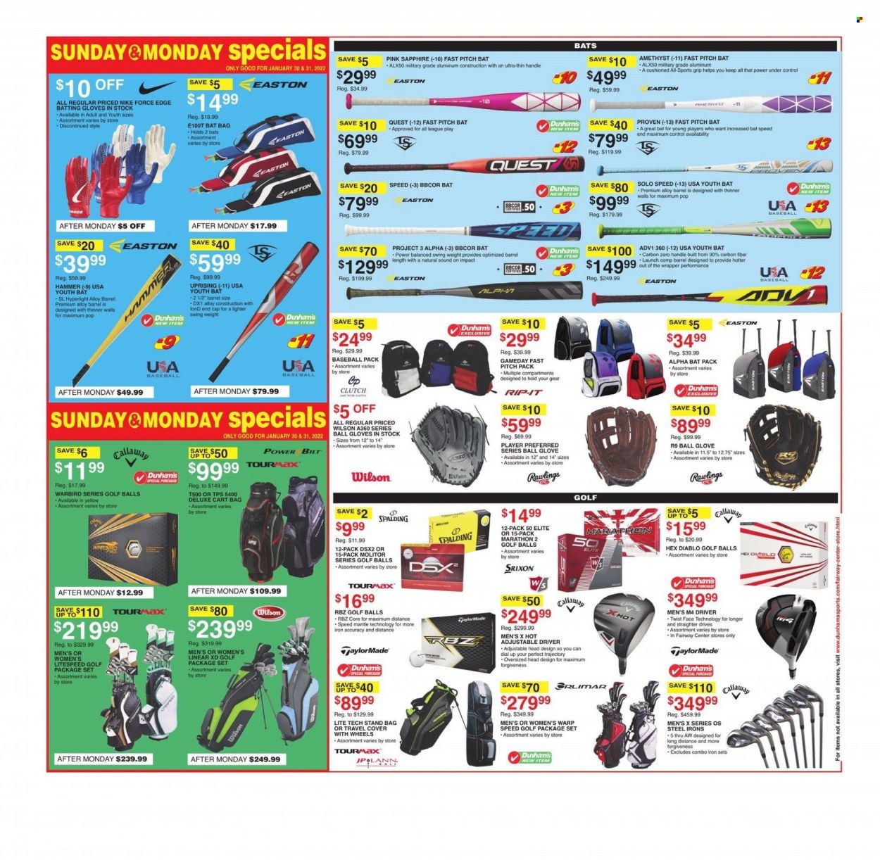 Dunham's Sports (MI, PA, WI) Weekly Ad Flyer January 29 to February 5