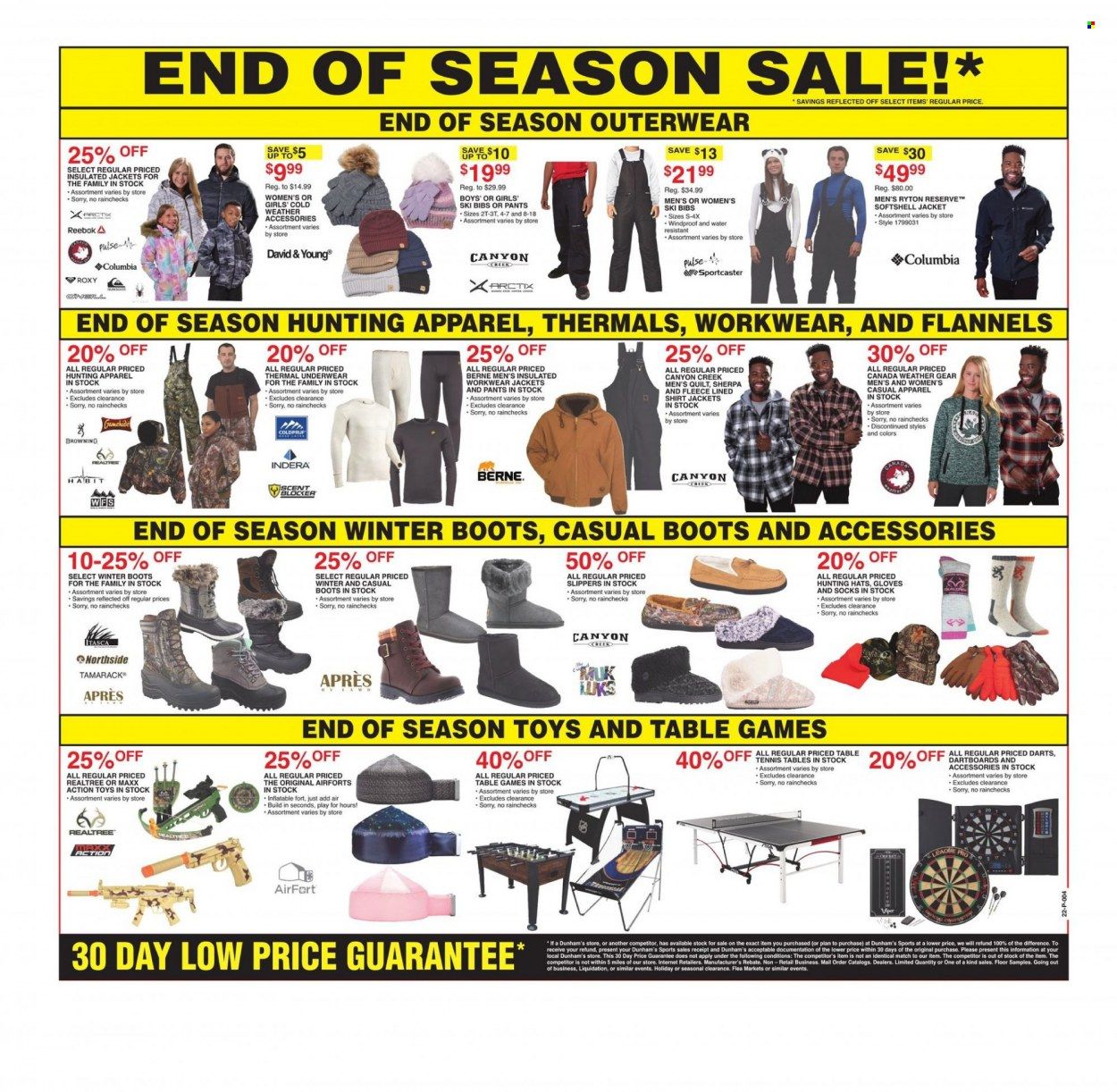 Dunham's Sports (MI, PA, WI) Weekly Ad Flyer January 29 to February 5