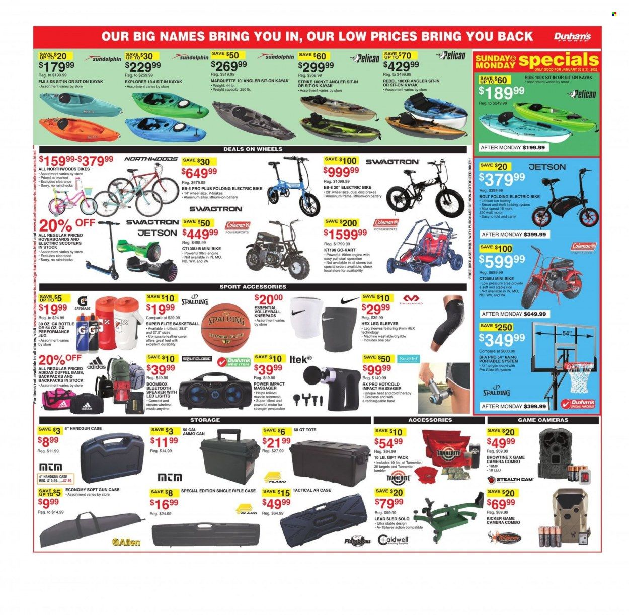 Dunham's Sports (TN) Weekly Ad Flyer January 29 to February 5