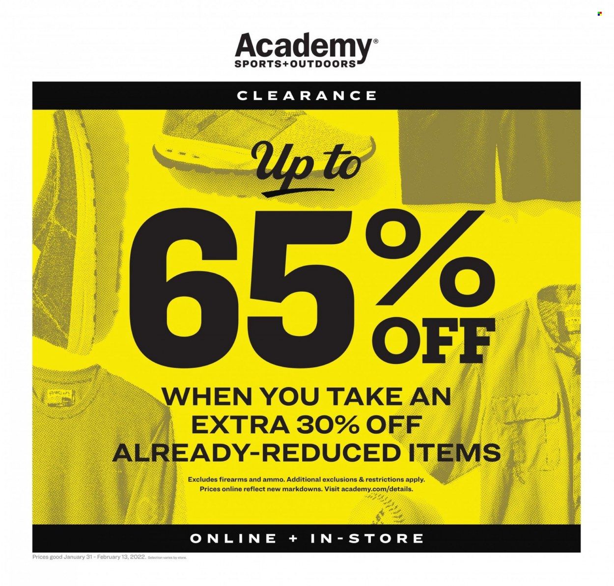 Academy Sports (AL, AR, GA, LA, MO, NC, SC, TN, TX) Weekly Ad Flyer January 31 to February 7