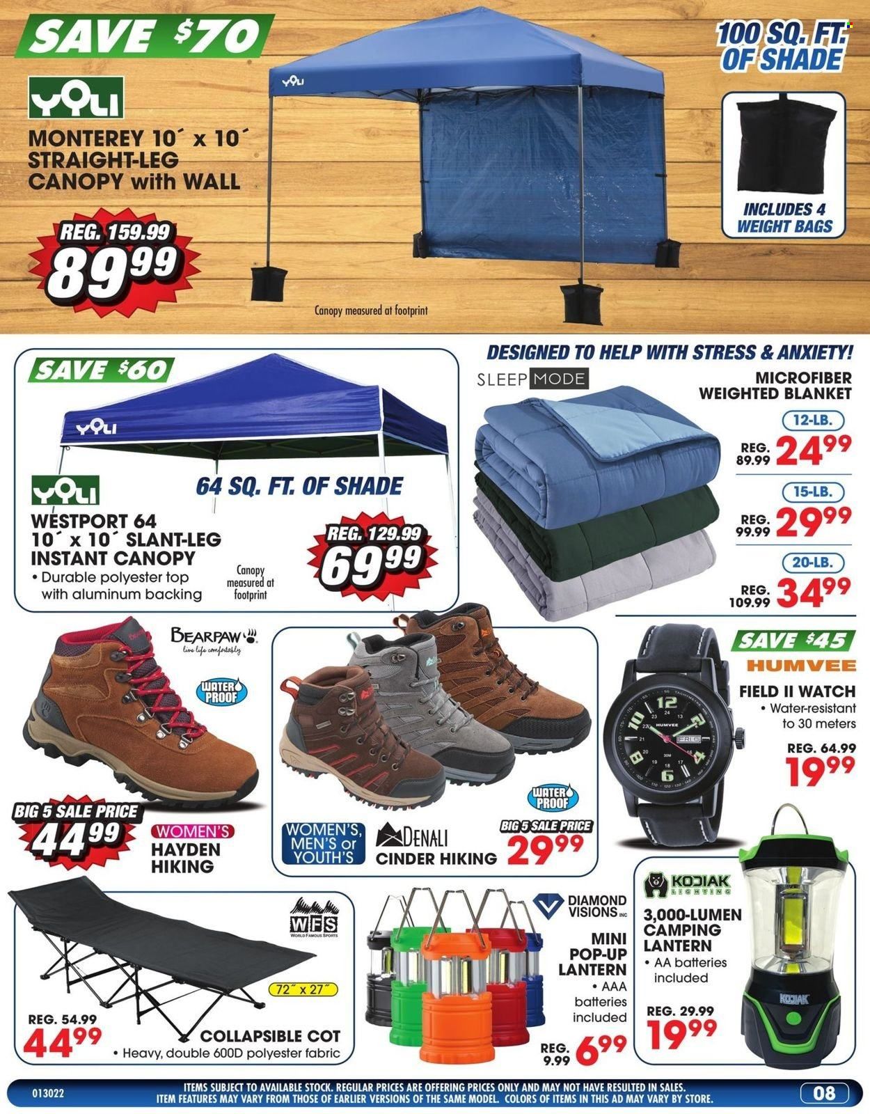 Big 5 (AZ, CA, CO, ID, NM, OR, UT, WA) Weekly Ad Flyer January 31 to February 7