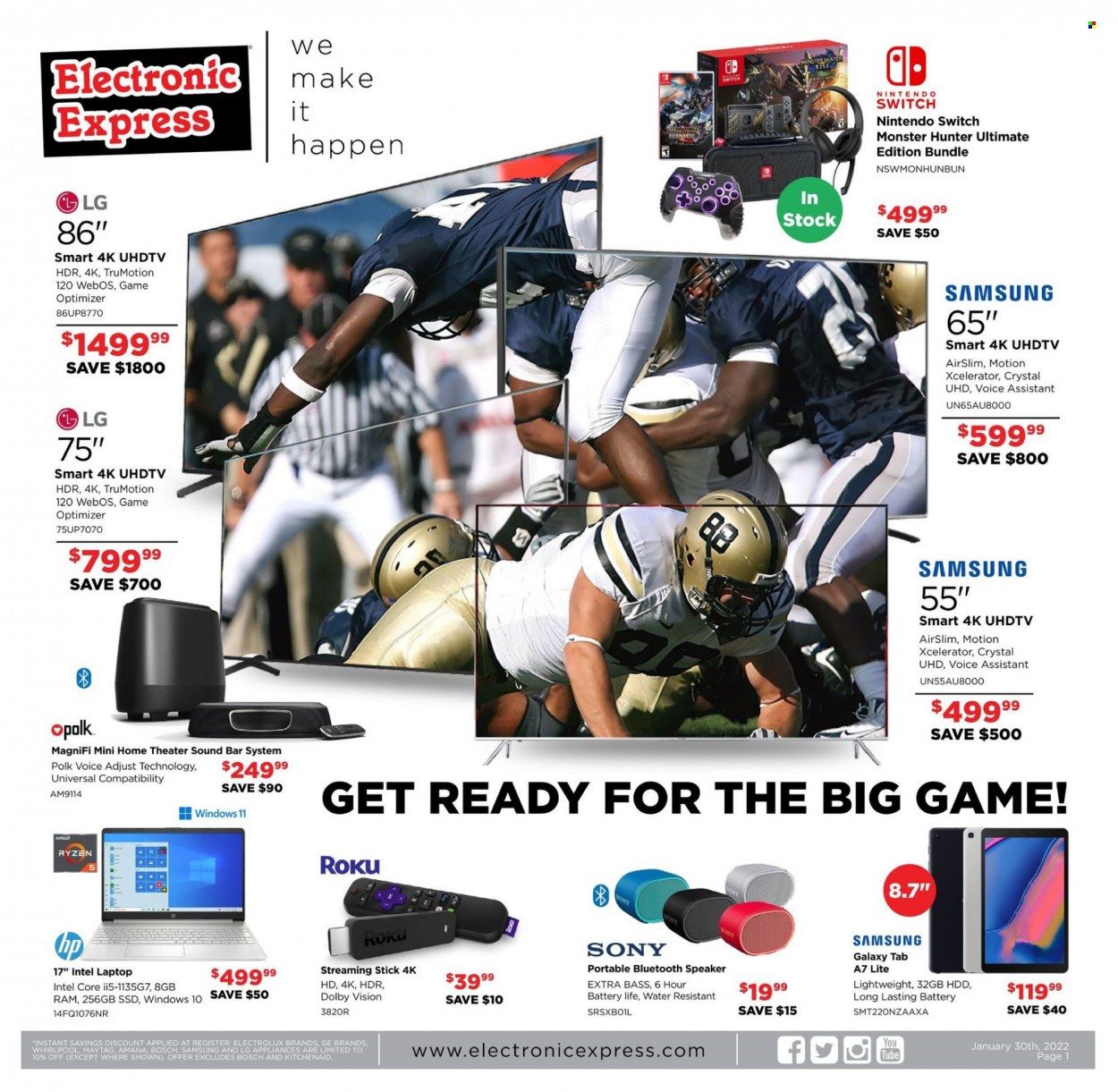 Electronic Express (AL, TN) Weekly Ad Flyer January 31 to February 7