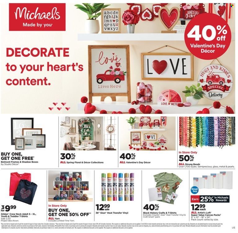Michaels Weekly Ad Flyer January 31 to February 7