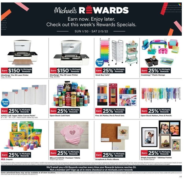 Michaels Weekly Ad Flyer January 31 to February 7