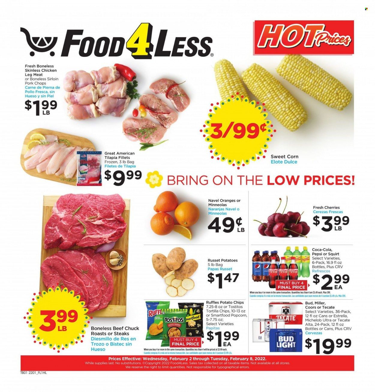 Food 4 Less (CA) Weekly Ad Flyer February 1 to February 8