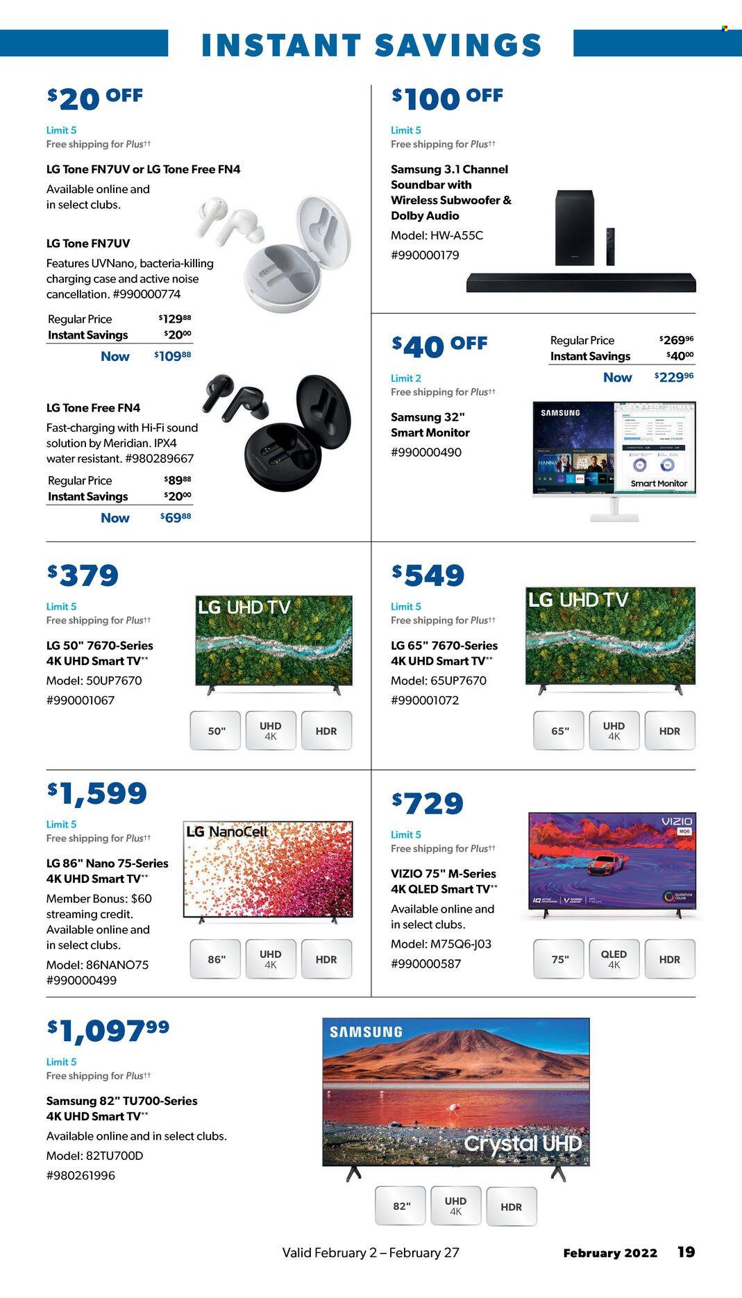 Sam's Club Weekly Ad Flyer February 2 to February 9