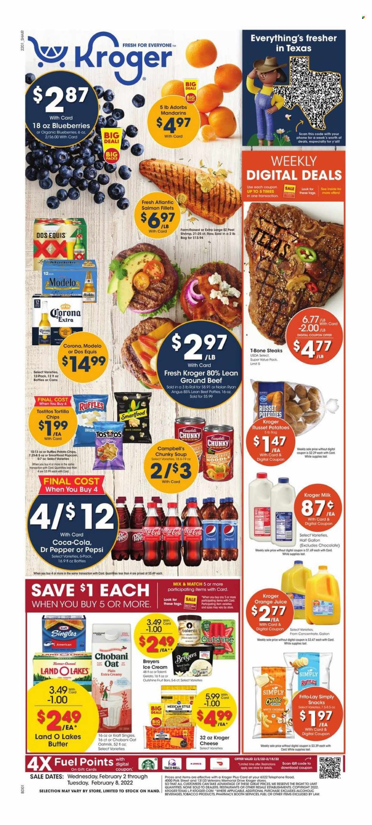 Kroger (GA, IL, LA, MI, OK, SC, TN, TX, VA) Weekly Ad Flyer February 2 to February 9