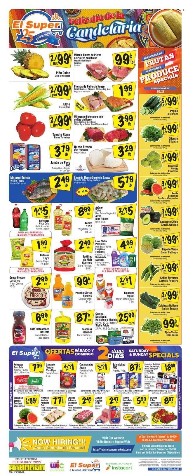 El Super (CA, NM, NV, TX) Weekly Ad Flyer February 2 to February 9