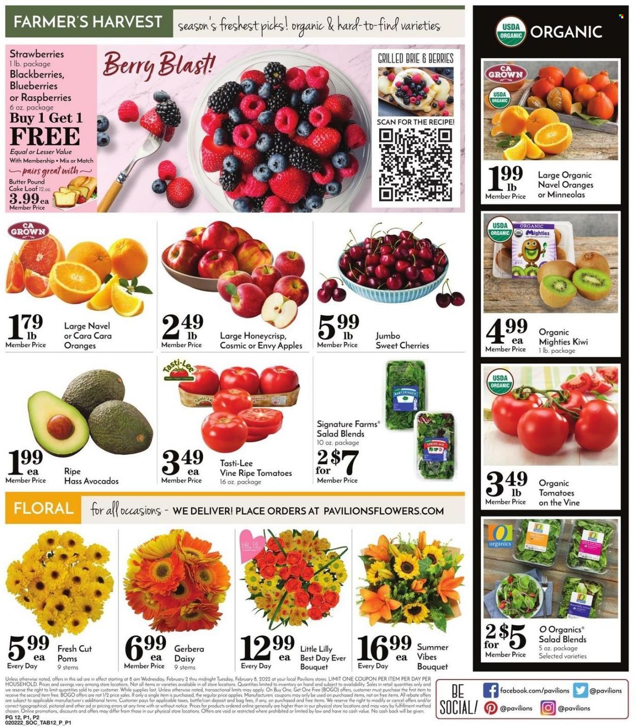Pavilions (CA) Weekly Ad Flyer February 6 to February 13