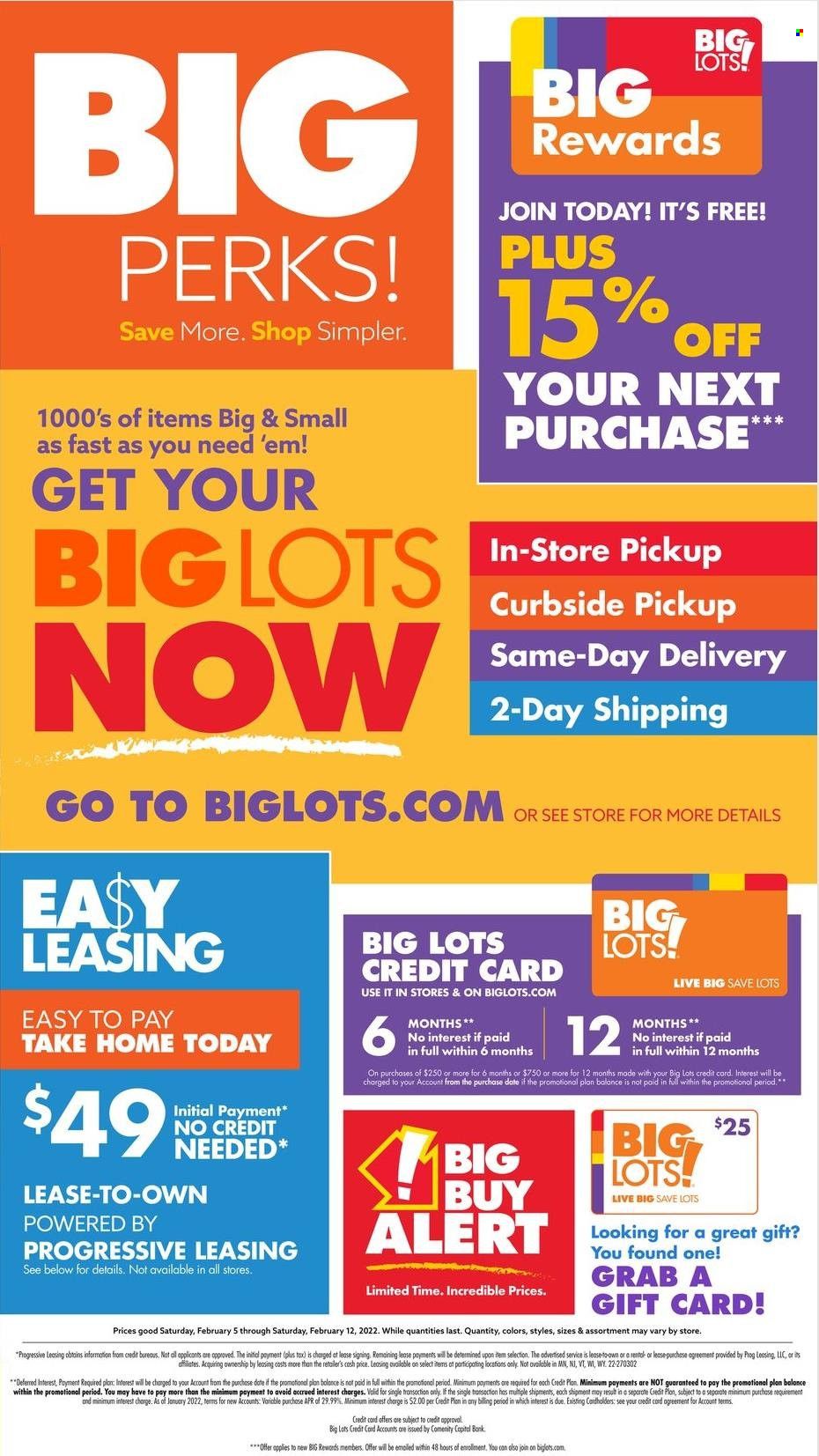 Big Lots Weekly Ad Flyer February 6 to February 13