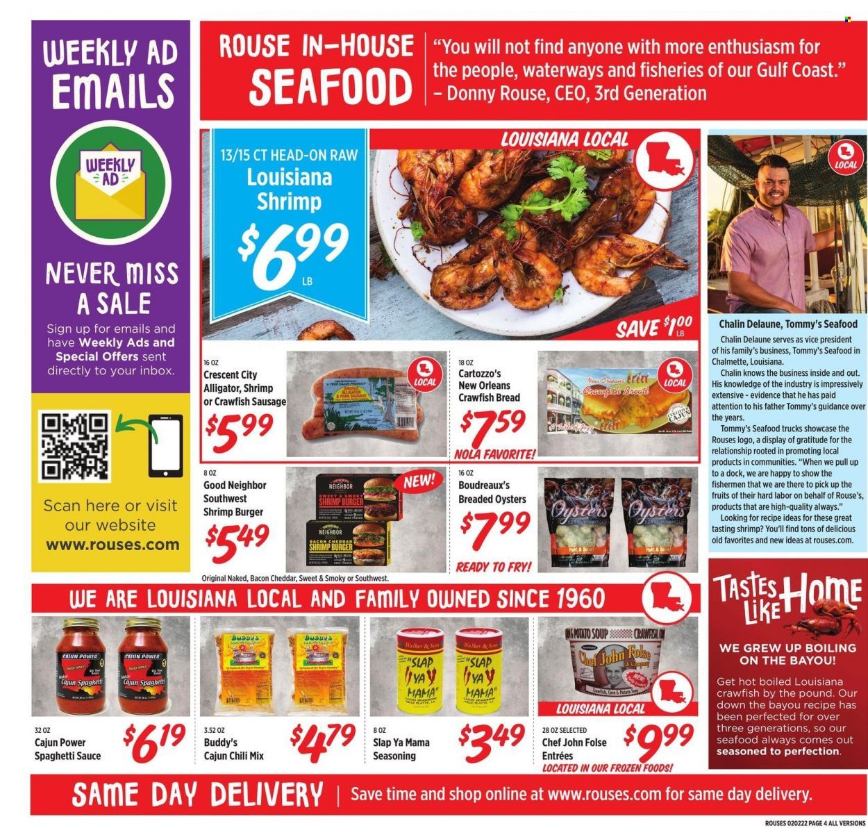 Rouses Markets (AL, LA, MS) Weekly Ad Flyer February 6 to February 13