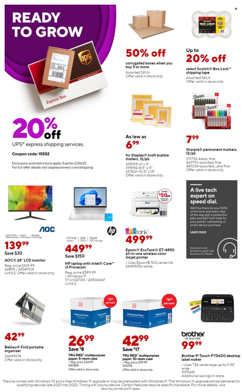 Staples Weekly Ad Flyer February 6 to February 13
