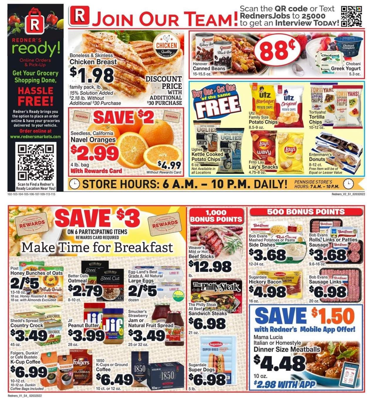 Redner's Markets (DE, MD, PA) Weekly Ad Flyer February 6 to February 13