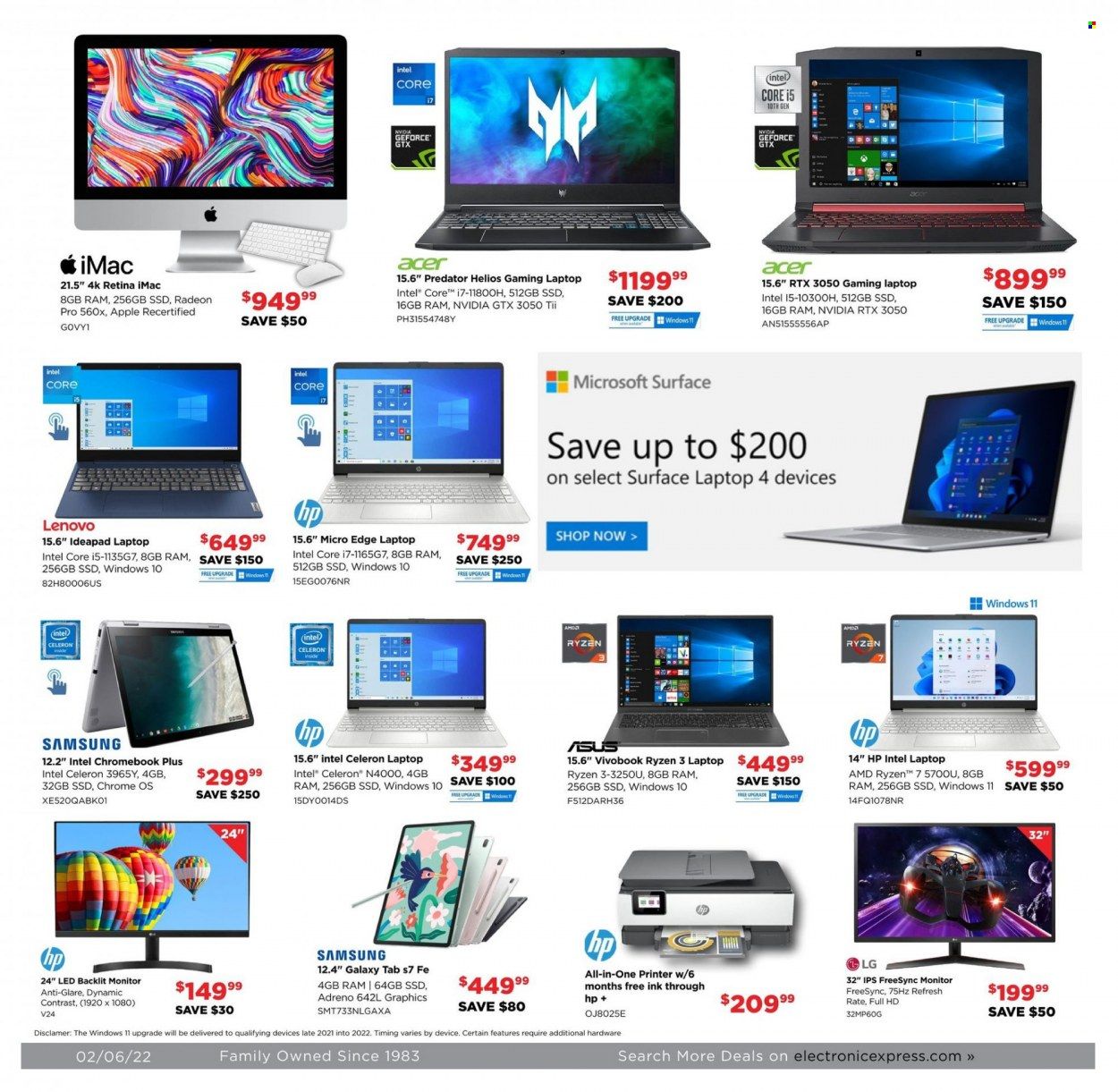 Electronic Express (AL, TN) Weekly Ad Flyer February 6 to February 13