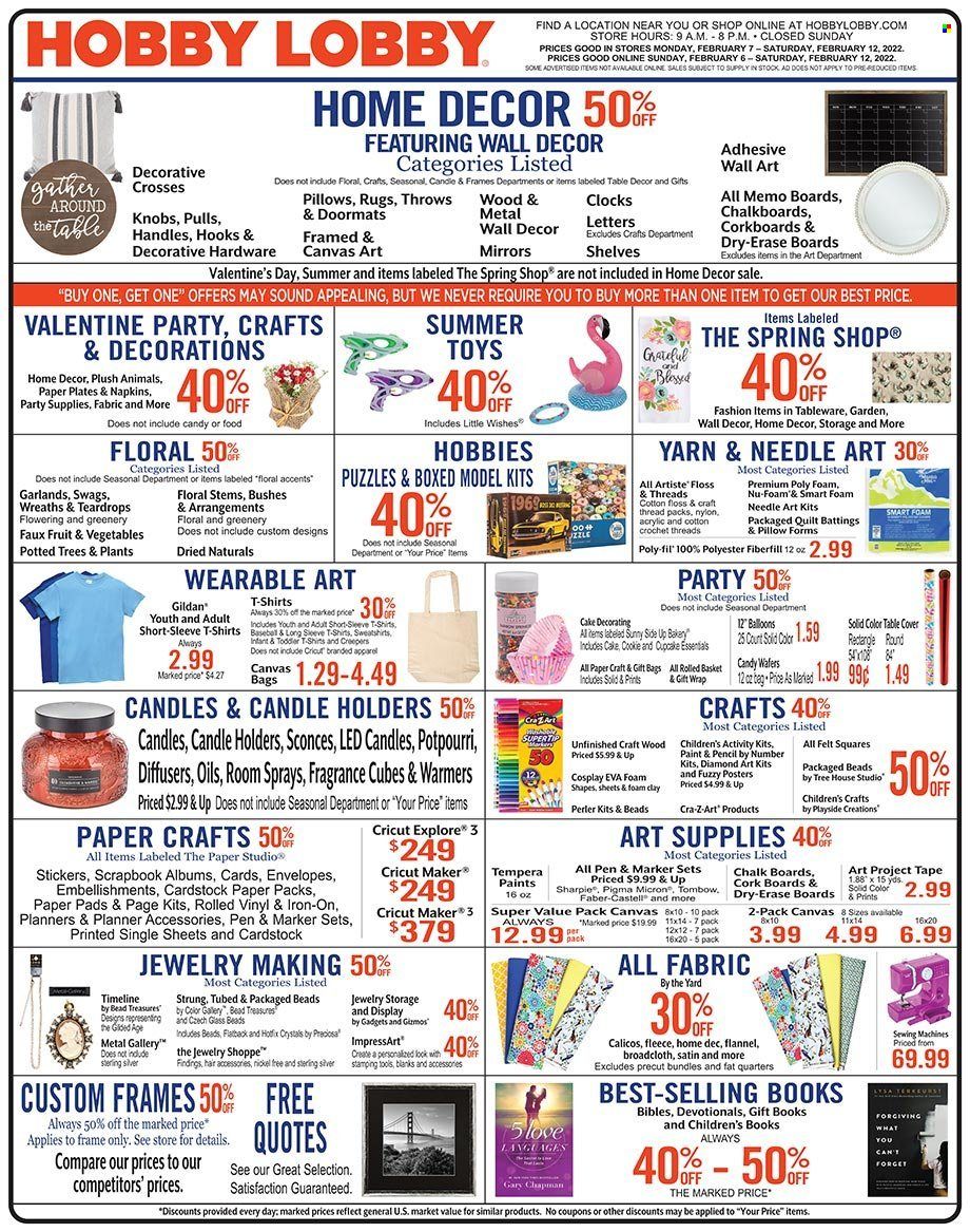 Hobby Lobby Weekly Ad Flyer February 6 to February 13