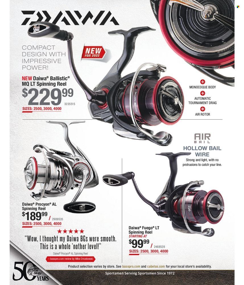 Bass Pro Shops 2022 Master Fishing Catalog Promotions & Flyer Specials September 2022