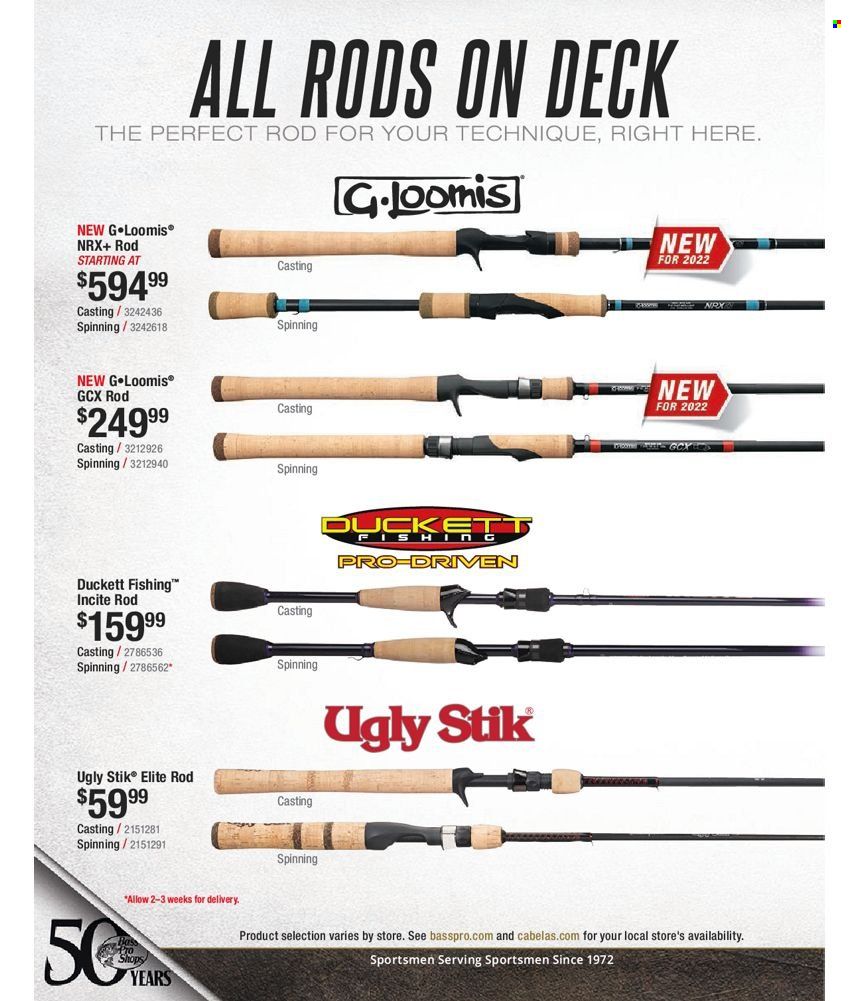 Bass Pro Shops 2022 Master Fishing Catalog Promotions & Flyer Specials September 2022