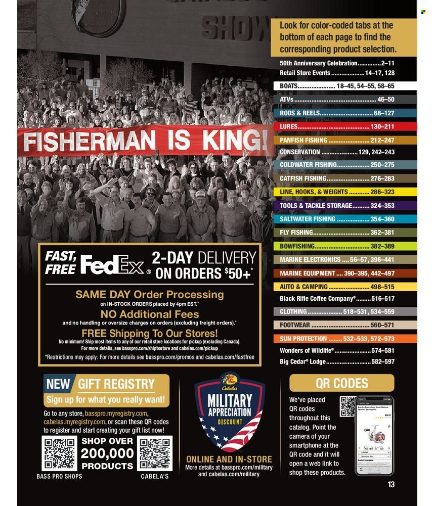Bass Pro Shops 2022 Master Fishing Catalog Promotions & Flyer Specials September 2022