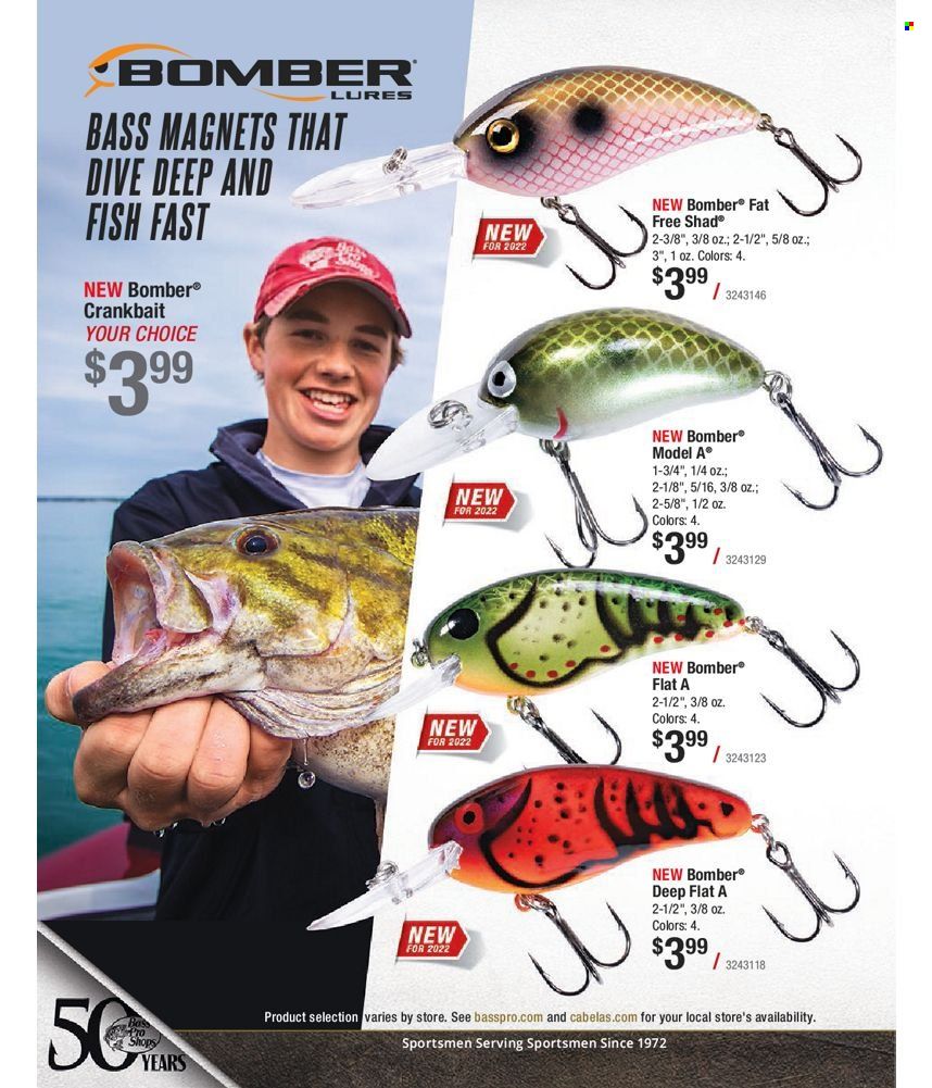 Bass Pro Shops 2022 Master Fishing Catalog Promotions & Flyer Specials September 2022