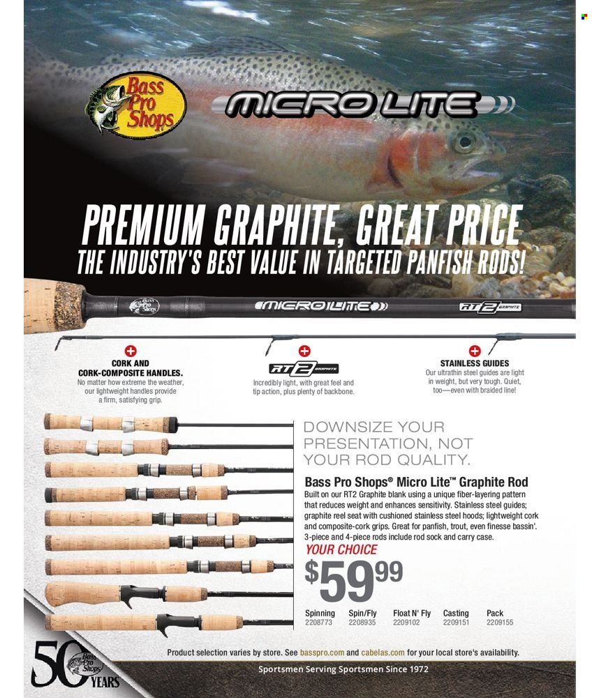 Bass Pro Shops 2022 Master Fishing Catalog Promotions & Flyer Specials September 2022