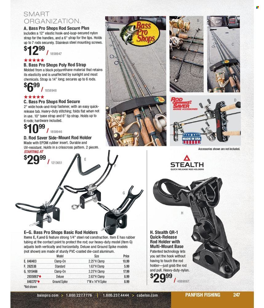 Bass Pro Shops 2022 Master Fishing Catalog Promotions & Flyer Specials September 2022