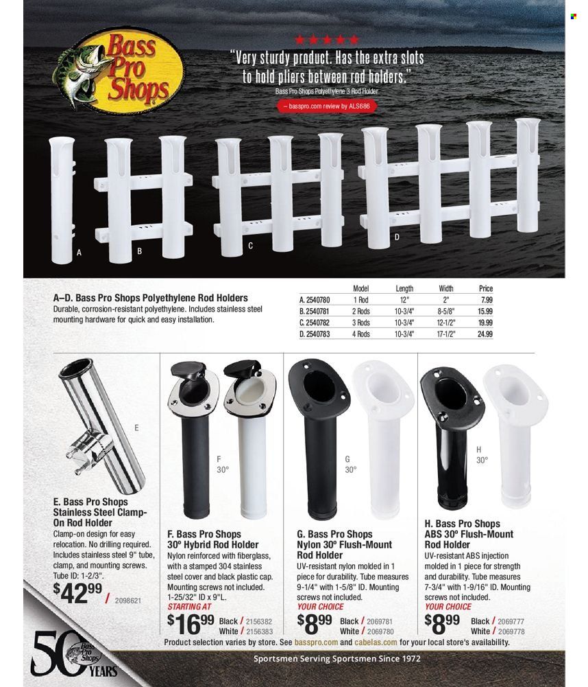 Bass Pro Shops 2022 Master Fishing Catalog Promotions & Flyer Specials September 2022