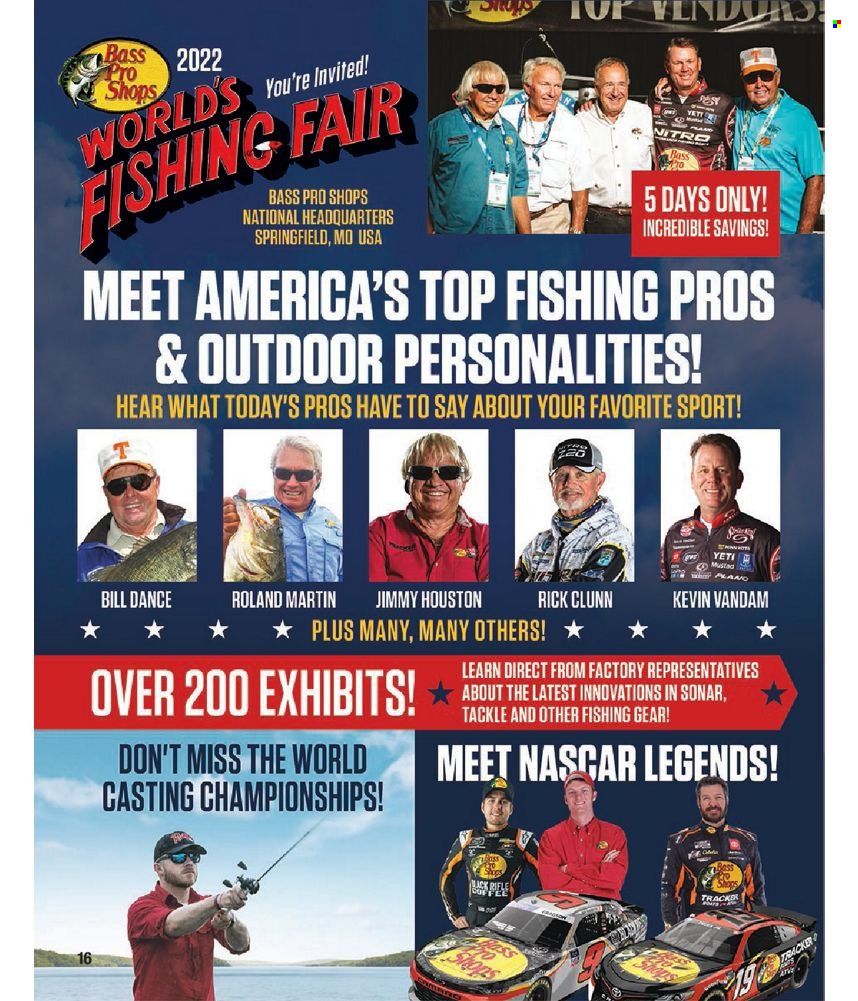 Bass Pro Shops 2022 Master Fishing Catalog Promotions & Flyer Specials September 2022