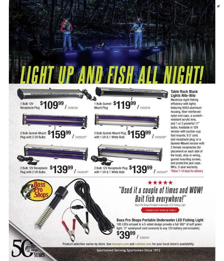 Bass Pro Shops 2022 Master Fishing Catalog Promotions & Flyer Specials September 2022