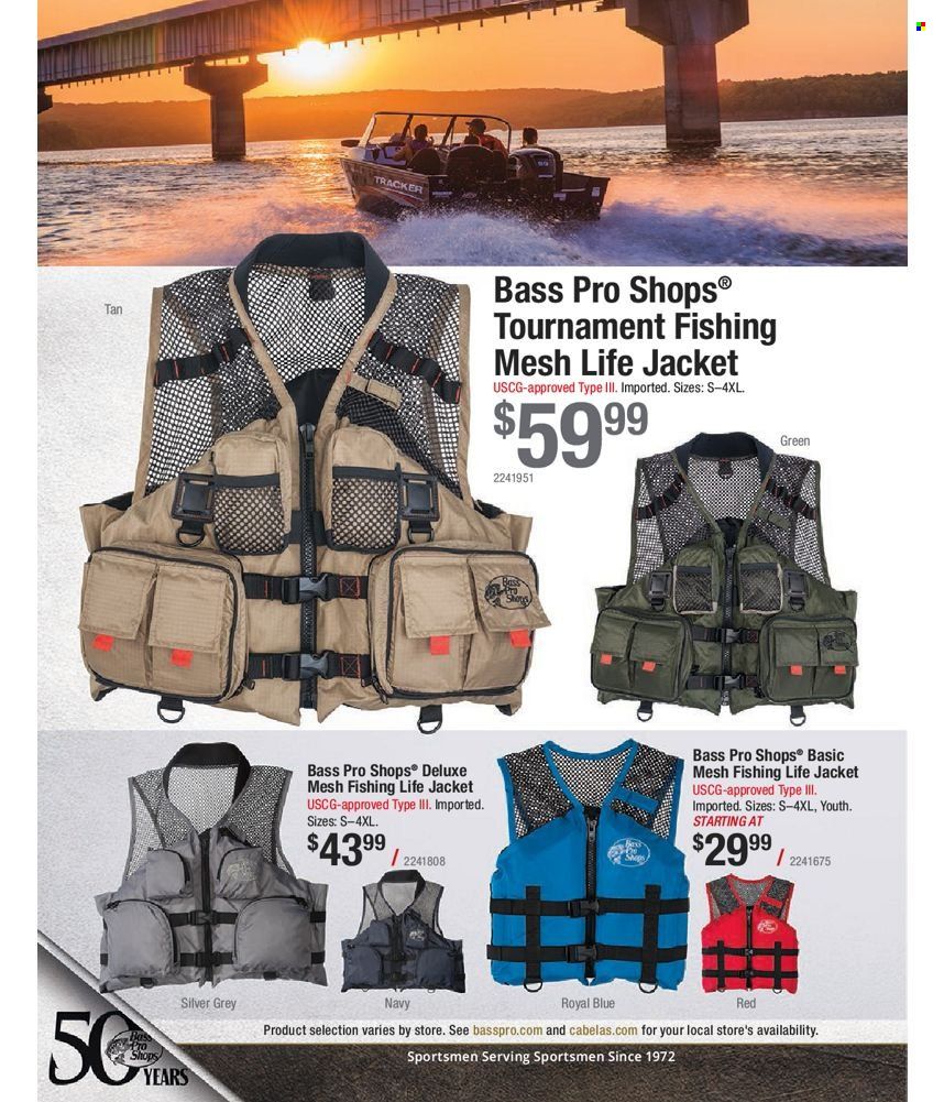 Bass Pro Shops 2022 Master Fishing Catalog Promotions & Flyer Specials September 2022