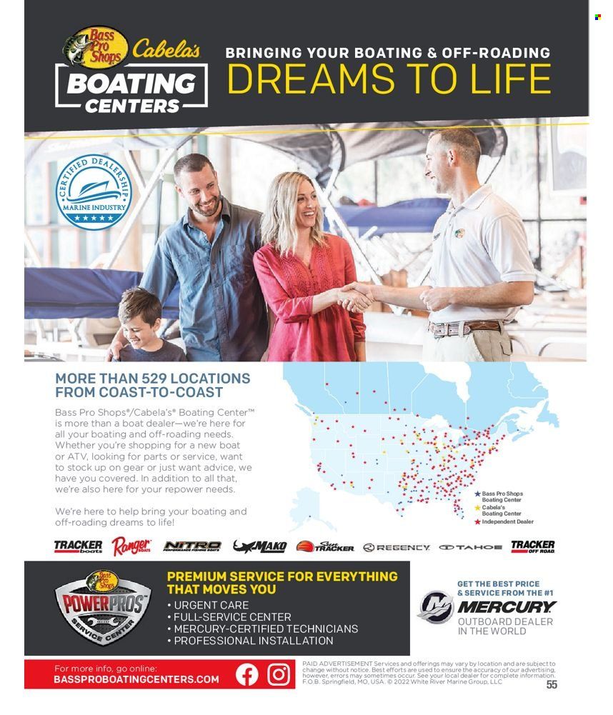 Bass Pro Shops 2022 Master Fishing Catalog Promotions & Flyer Specials September 2022
