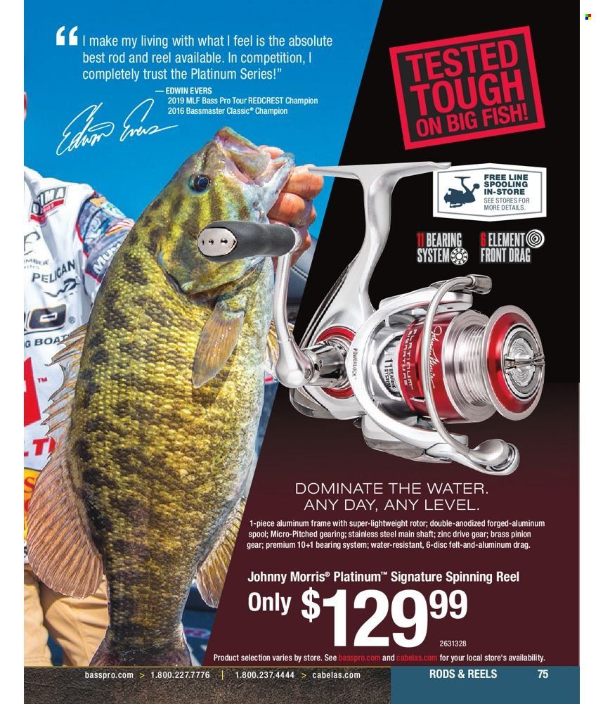 Bass Pro Shops 2022 Master Fishing Catalog Promotions & Flyer Specials September 2022