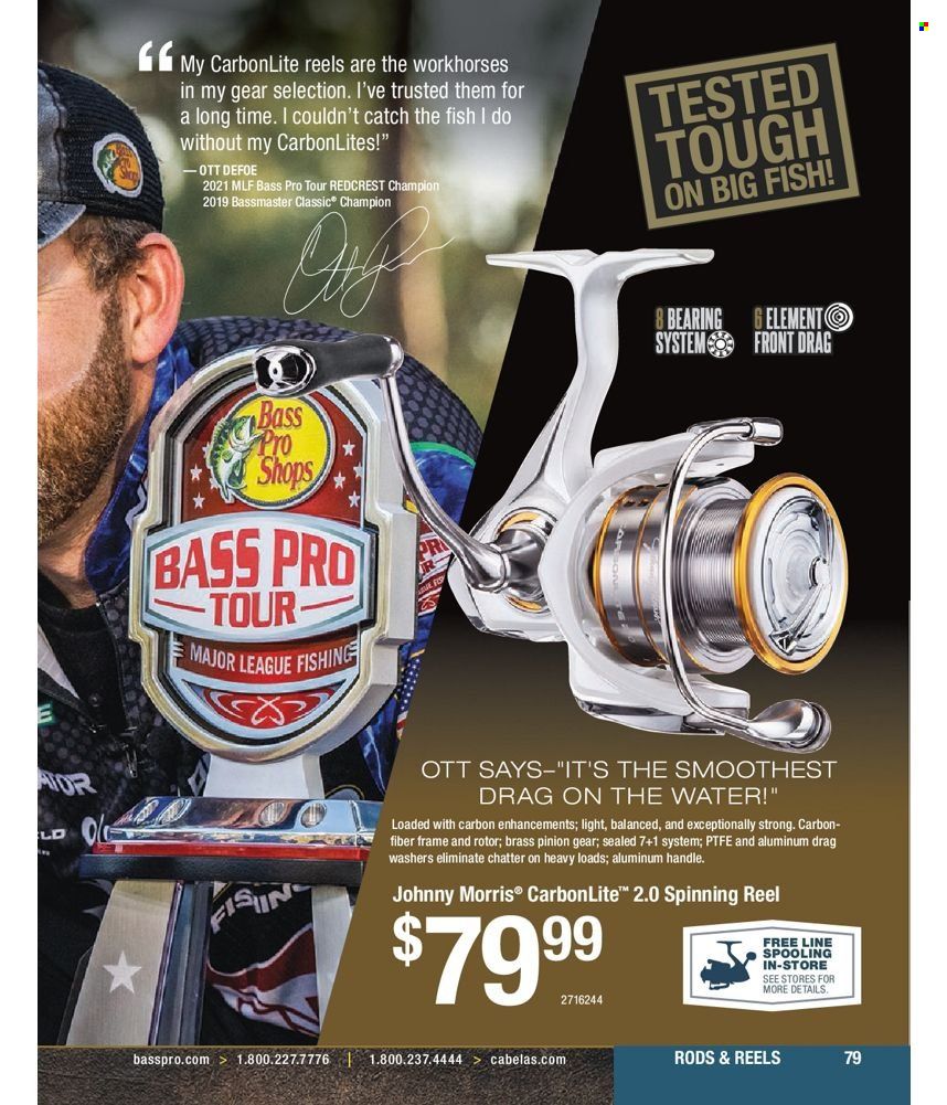 Bass Pro Shops 2022 Master Fishing Catalog Promotions & Flyer Specials September 2022