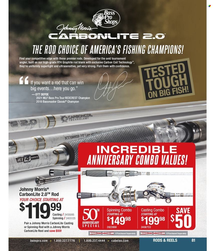 Bass Pro Shops 2022 Master Fishing Catalog Promotions & Flyer Specials September 2022