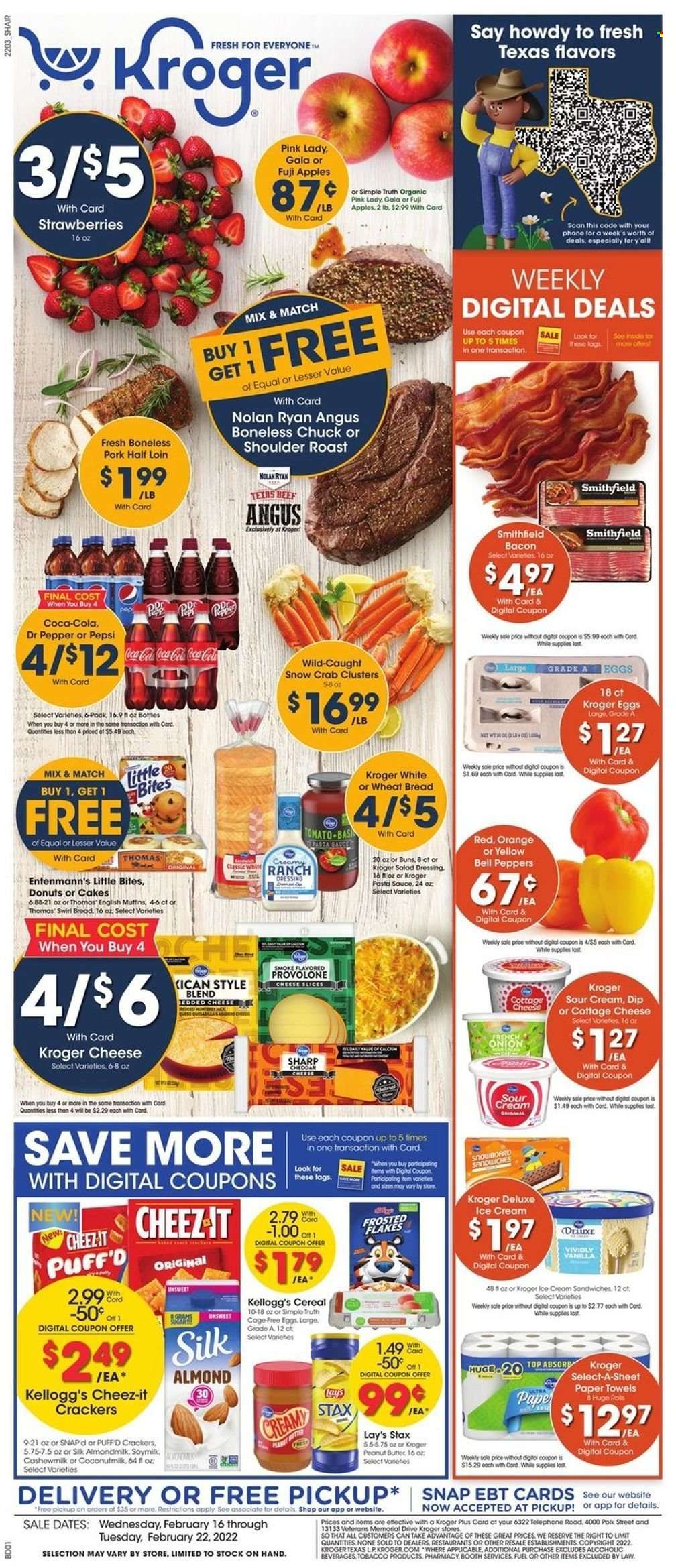 Kroger (GA, IL, LA, MI, OK, SC, TN, TX, VA) Weekly Ad Flyer February 17 to February 24