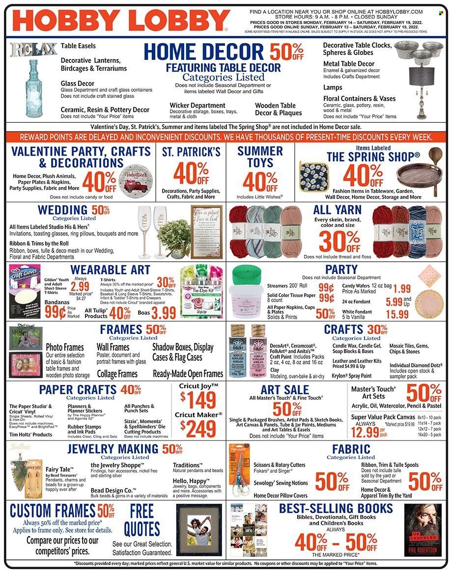 Hobby Lobby Weekly Ad Flyer February 17 to February 24