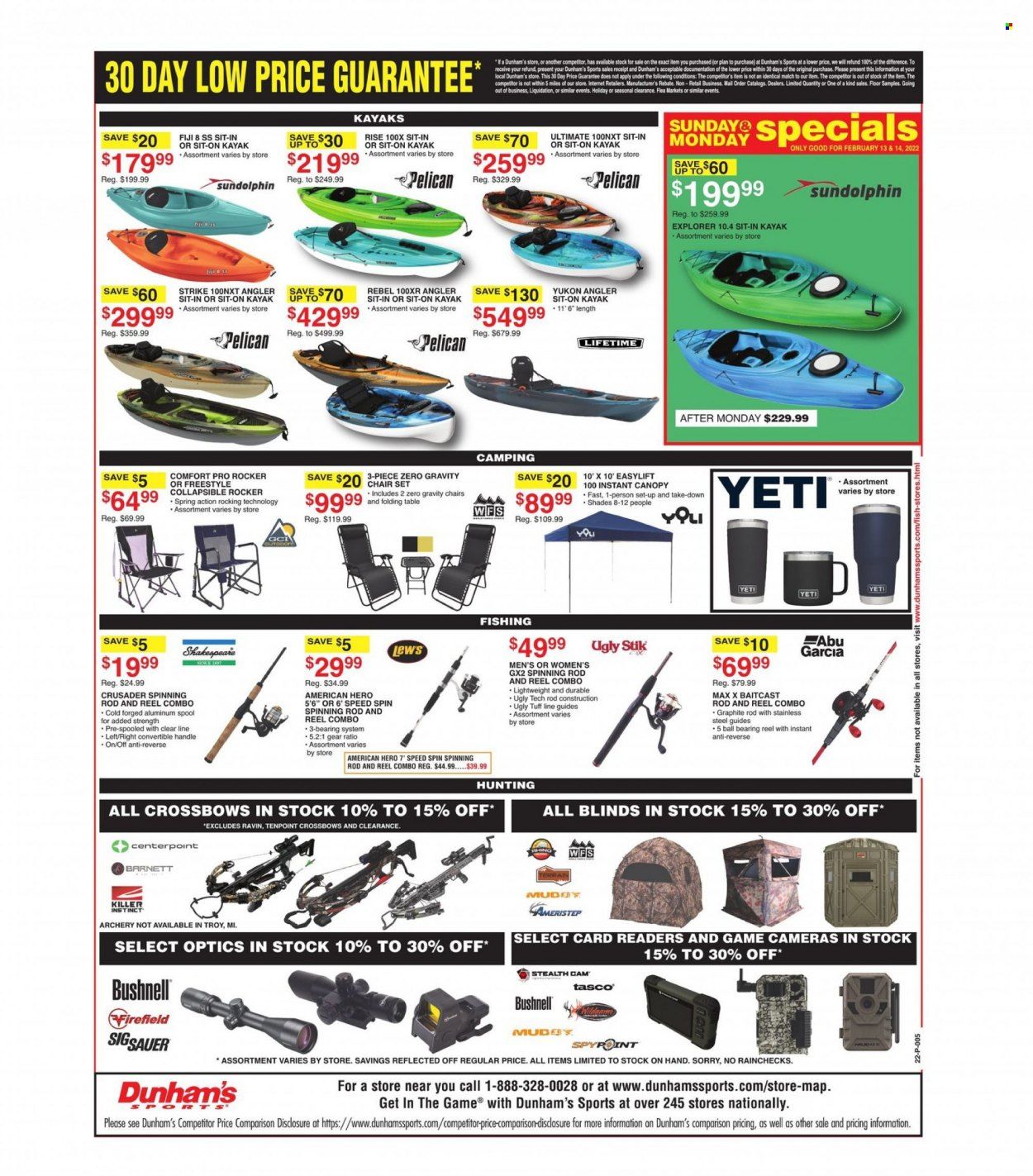 Dunham's Sports (MI, MN, ND, SD) Weekly Ad Flyer February 17 to February 24
