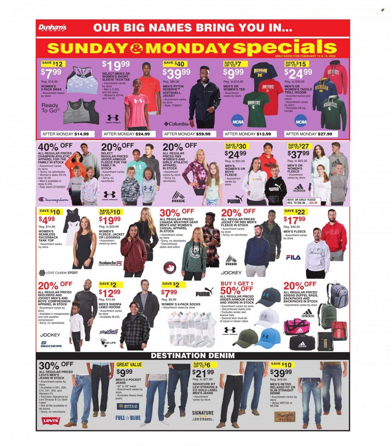 Dunham's Sports (TN) Weekly Ad Flyer February 17 to February 24