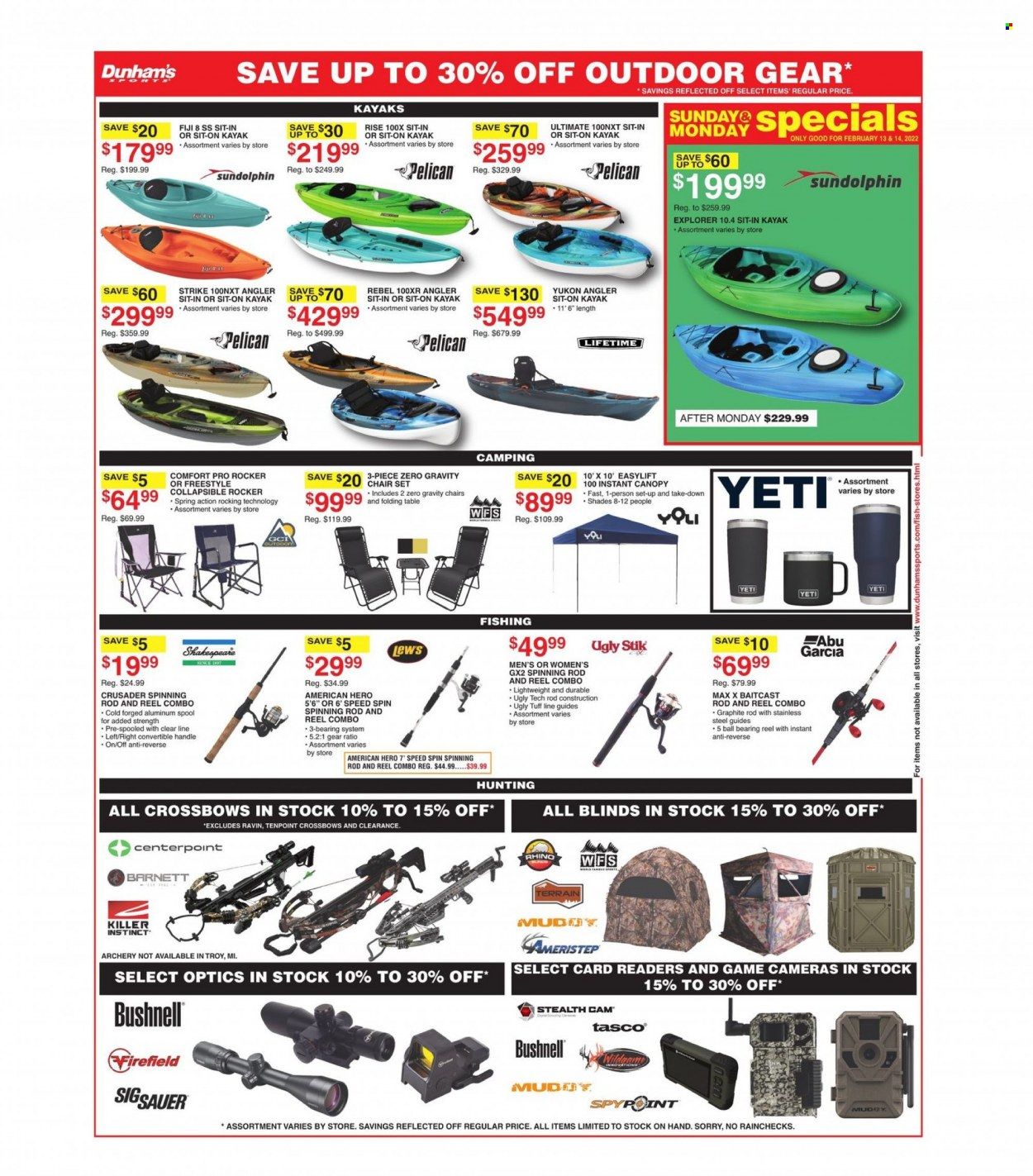 Dunham's Sports (TN) Weekly Ad Flyer February 17 to February 24