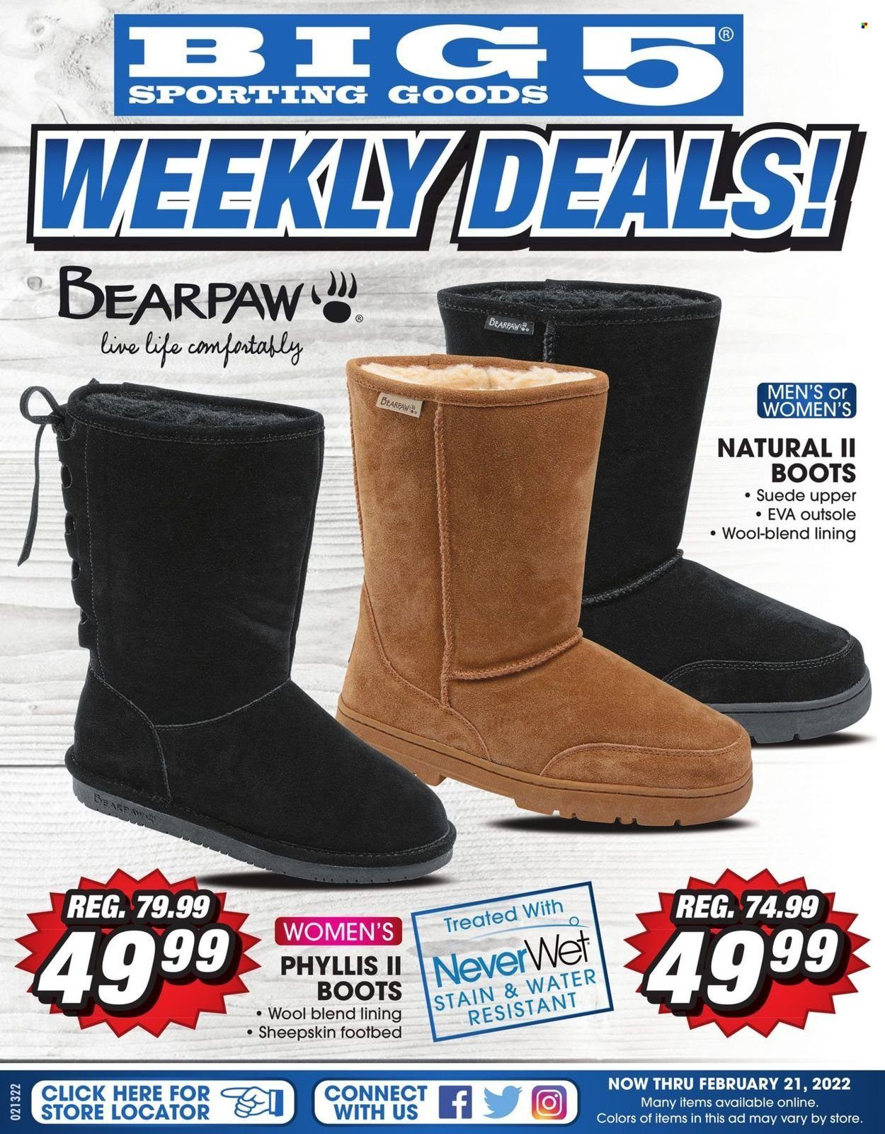 Big 5 (AZ, CA, CO, ID, NM, OR, UT, WA) Weekly Ad Flyer February 17 to February 24