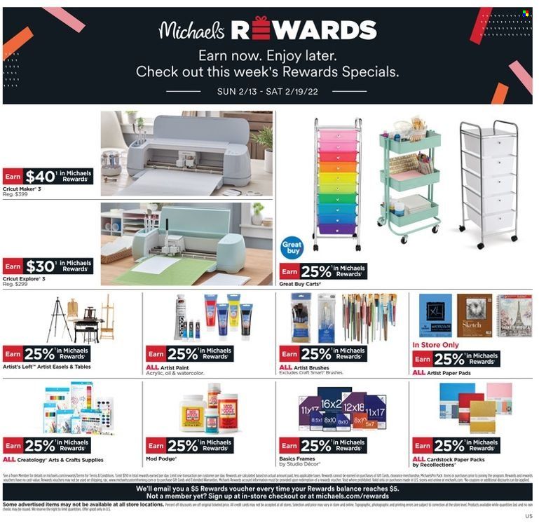 Michaels Weekly Ad Flyer February 17 to February 24