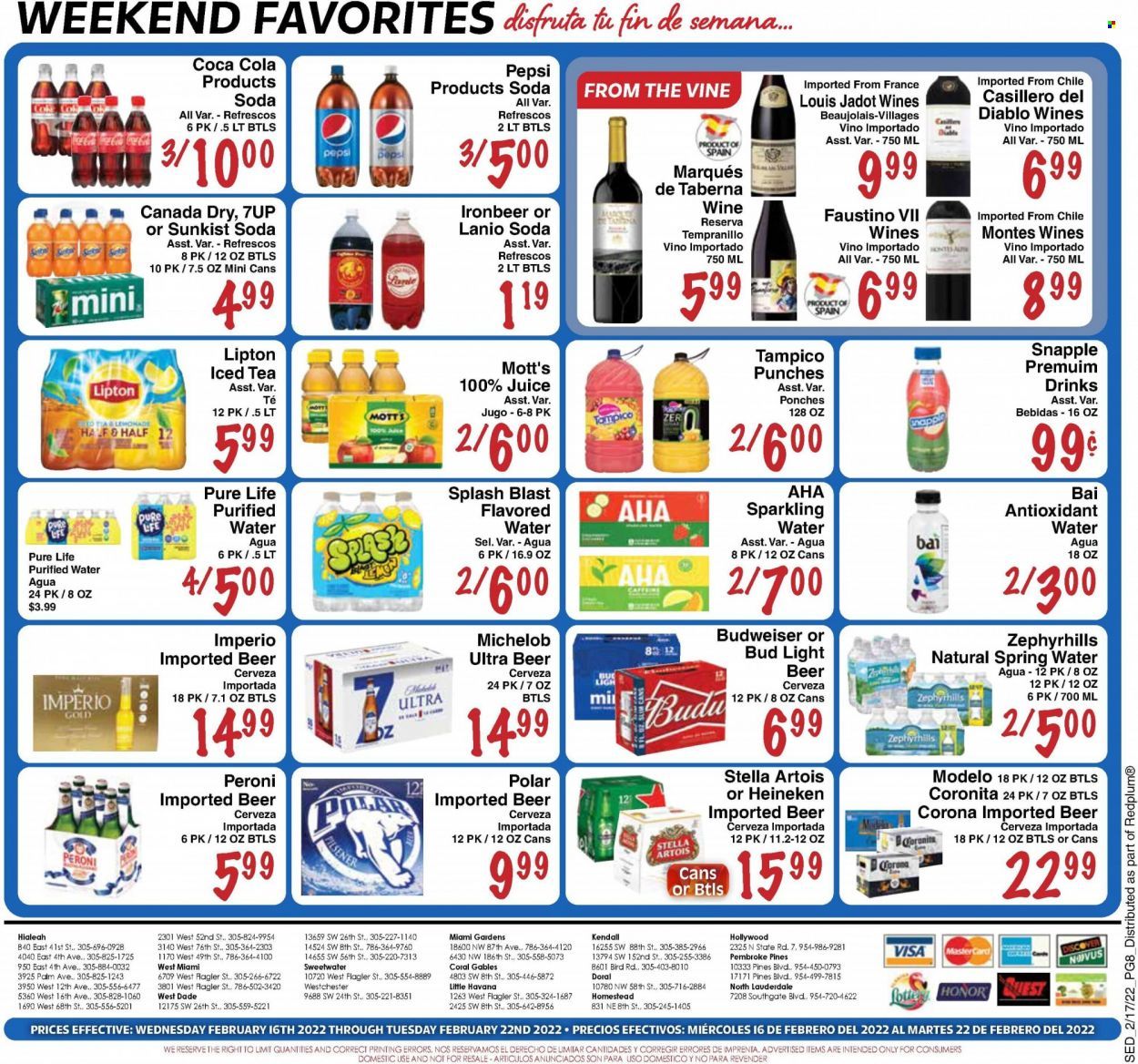 Sedano's (FL) Weekly Ad Flyer February 17 to February 24