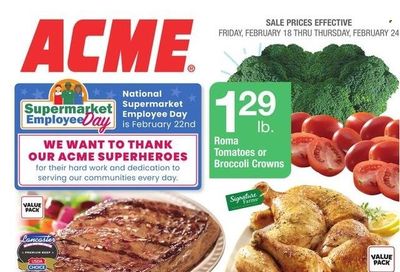 ACME (DE, NJ, NY, PA) Weekly Ad Flyer February 17 to February 24