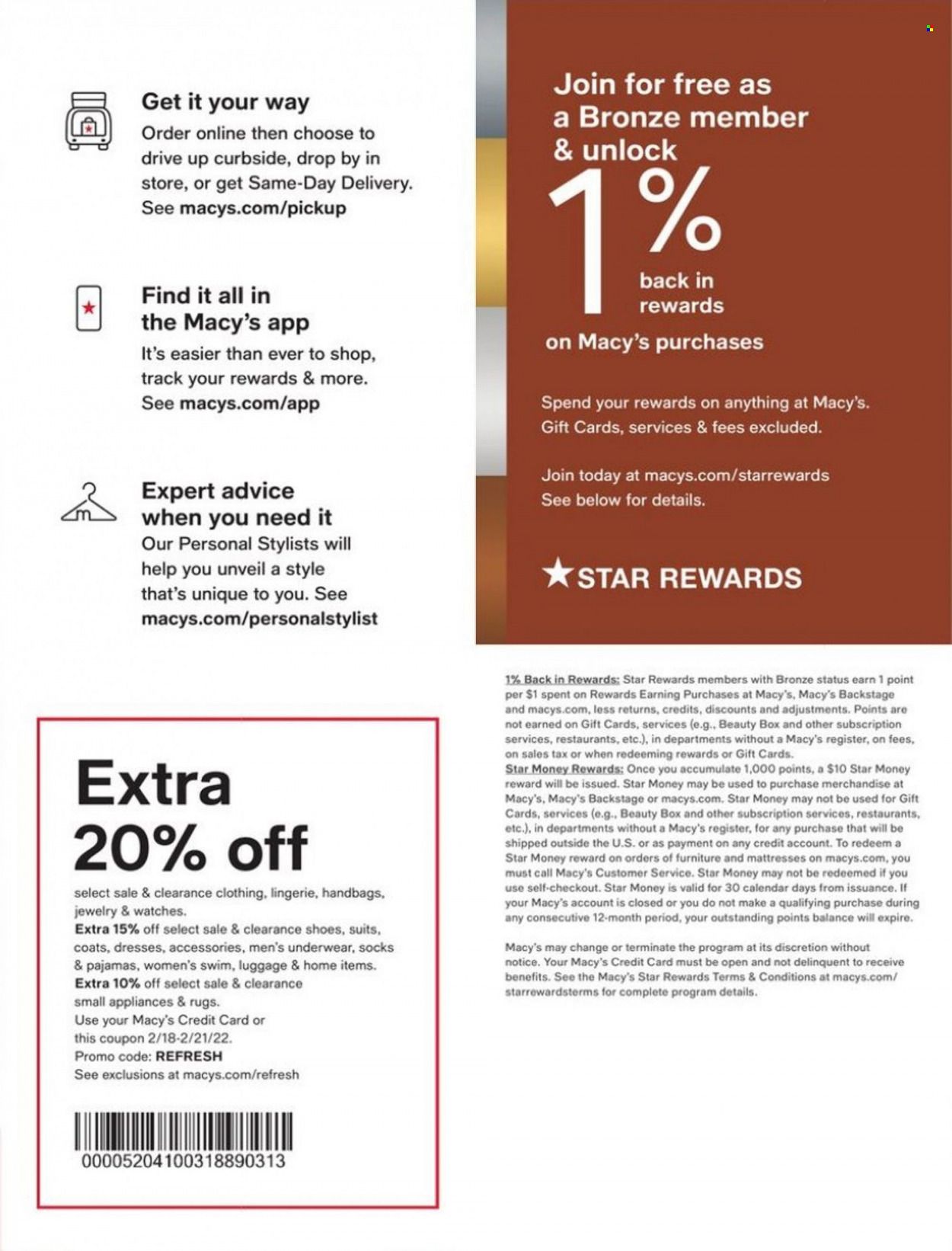 Macy's Weekly Ad Flyer February 17 to February 24
