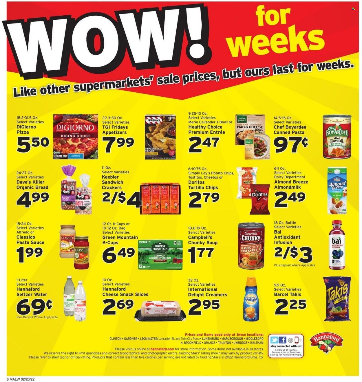 Hannaford (MA) Weekly Ad Flyer February 18 to February 25