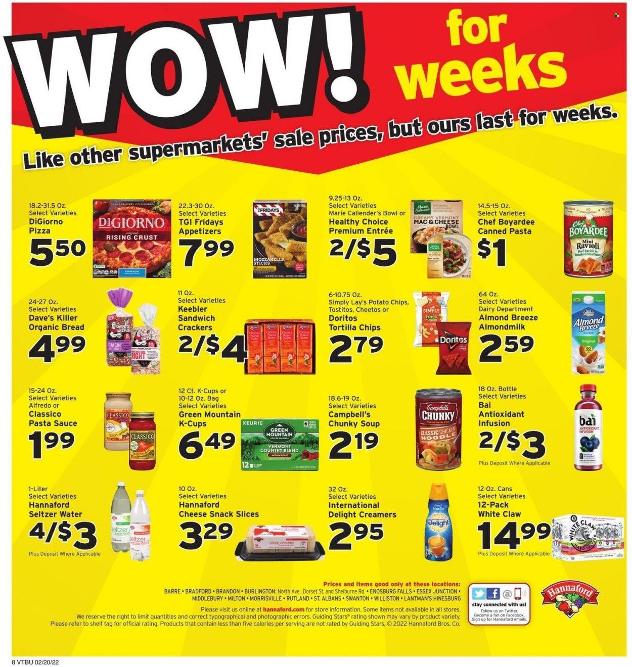 Hannaford (VT) Weekly Ad Flyer February 18 to February 25