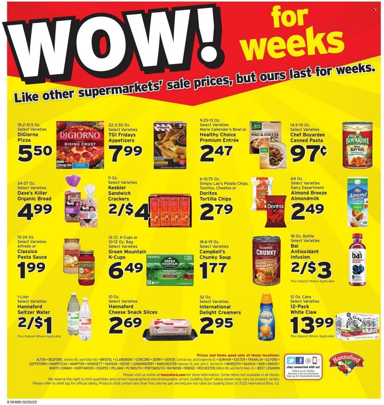 Hannaford (NH) Weekly Ad Flyer February 18 to February 25