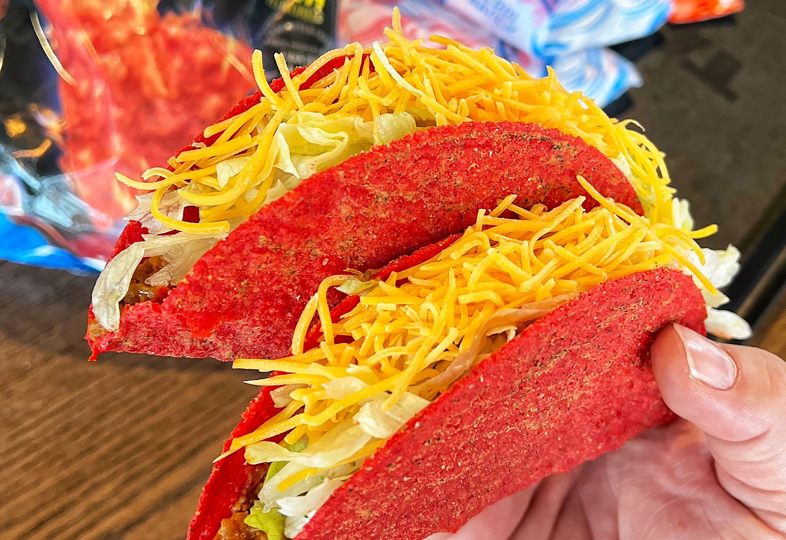 Taco Bell Premiers the Spicy New Flamin’ Hot Cool Ranch Doritos Locos Taco Taco Bell Premiers the Spicy New Flamin’ Hot Cool Ranch Doritos Locos Taco