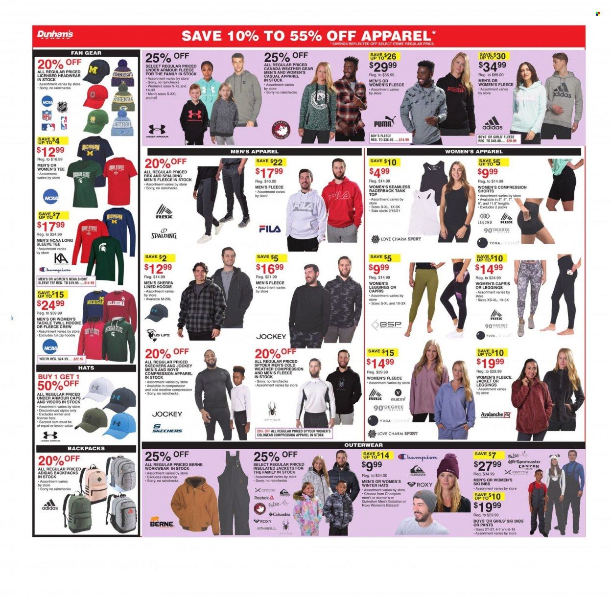 Dunham's Sports (IL, IN, KY, MN, ND, OH, PA, SD, WI) Weekly Ad Flyer February 20 to February 27